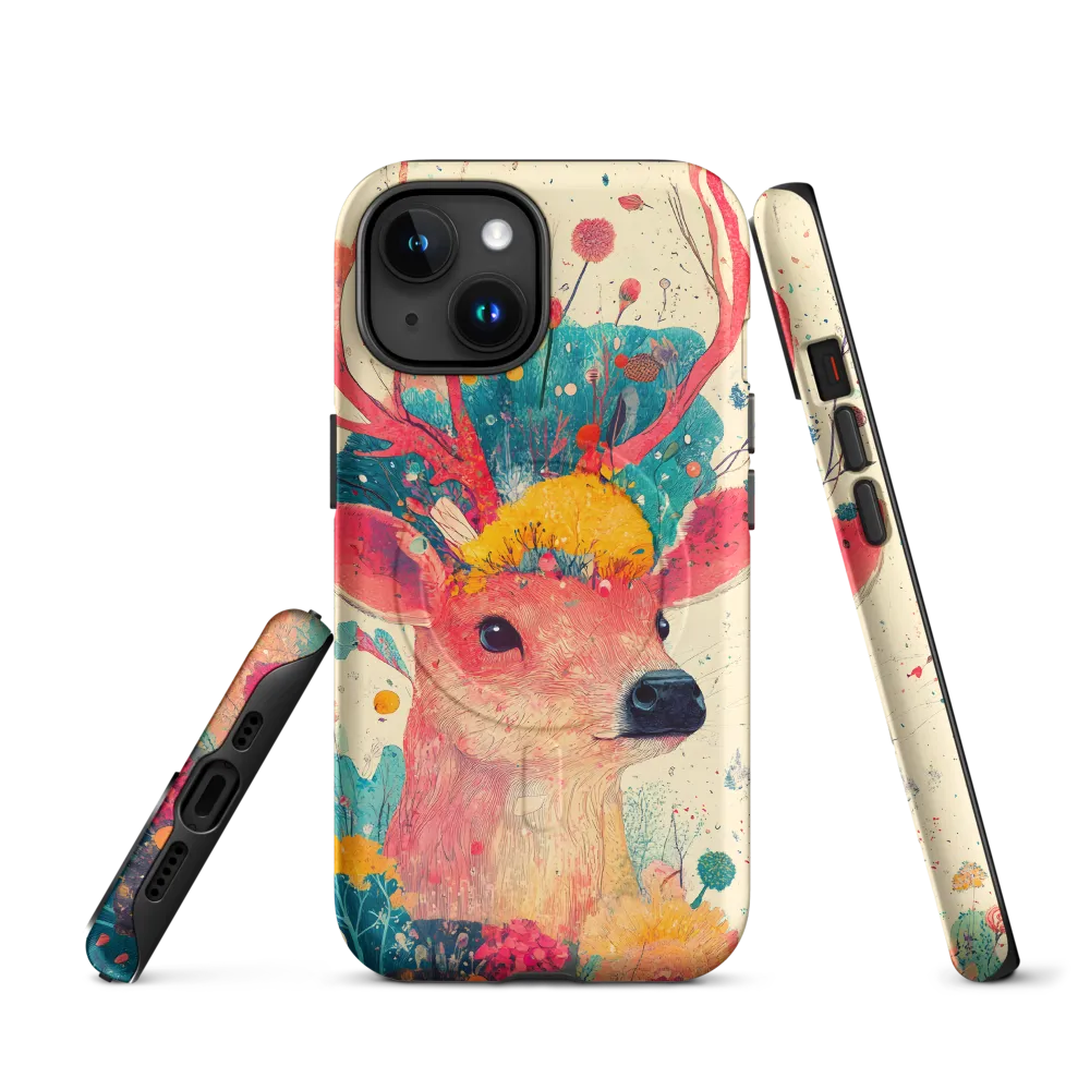 Whimsical Harmony: A Deer in Bloom