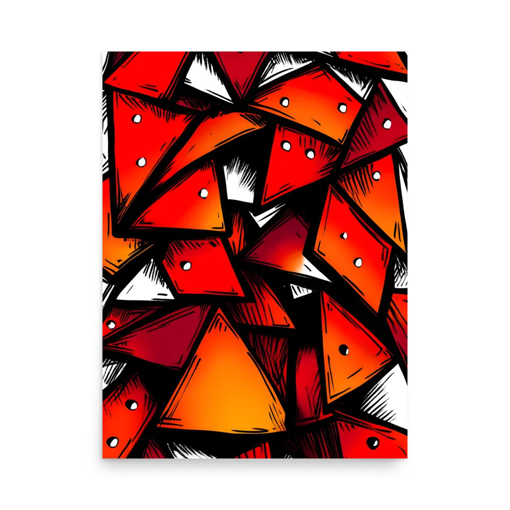 Dynamic Geometry of Red and Orange | Poster | 18″×24″