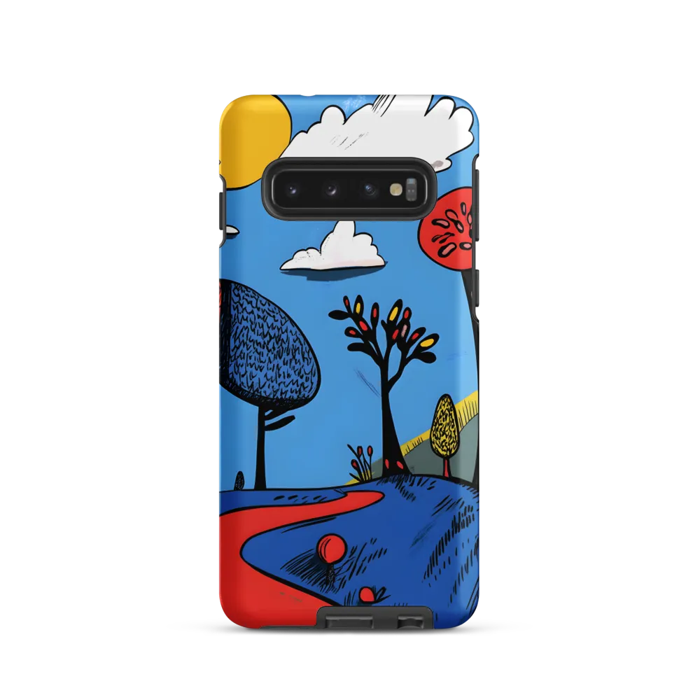 Whimsical Pathways Through a Colorful Landscape