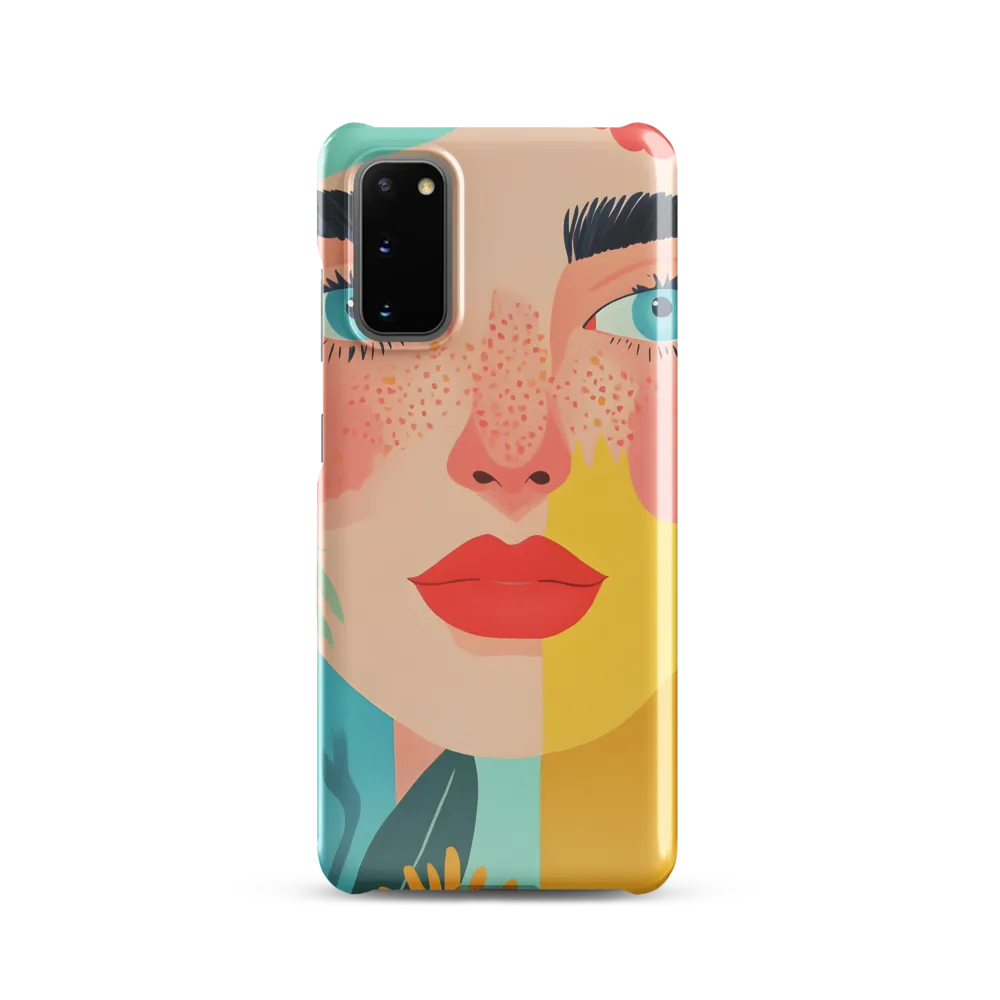 Floral Serenity: A Modern Portrait