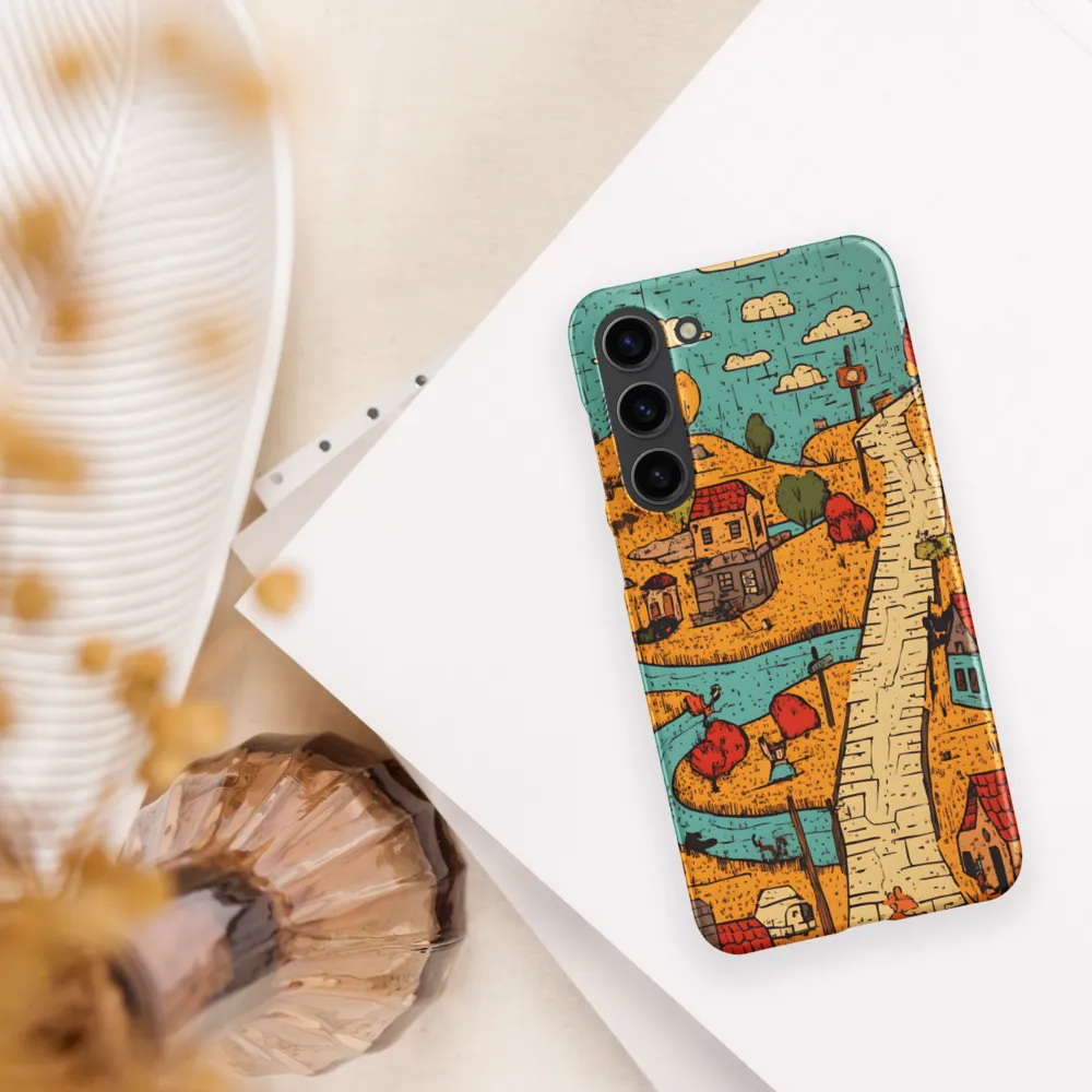 Whimsical Village Landscape