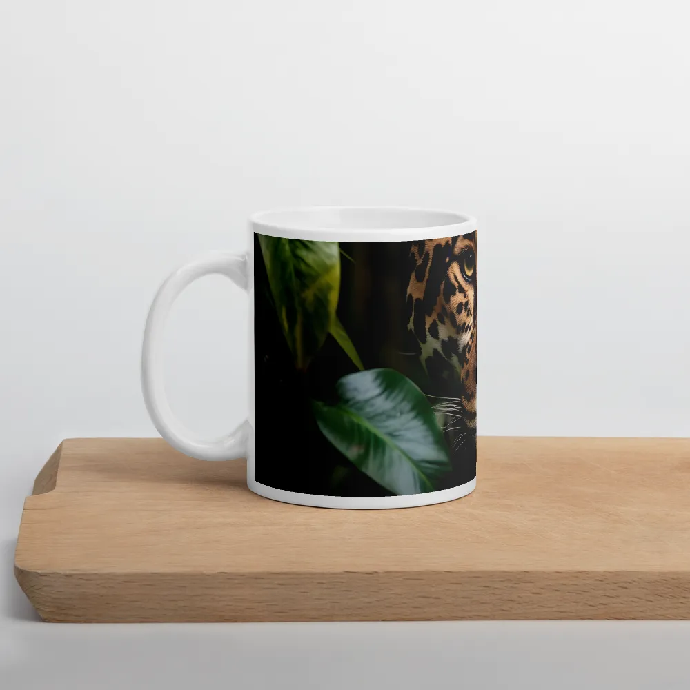 The Intensity of Nature: A Jaguar’s Gaze | Mug with White inside | 11 oz