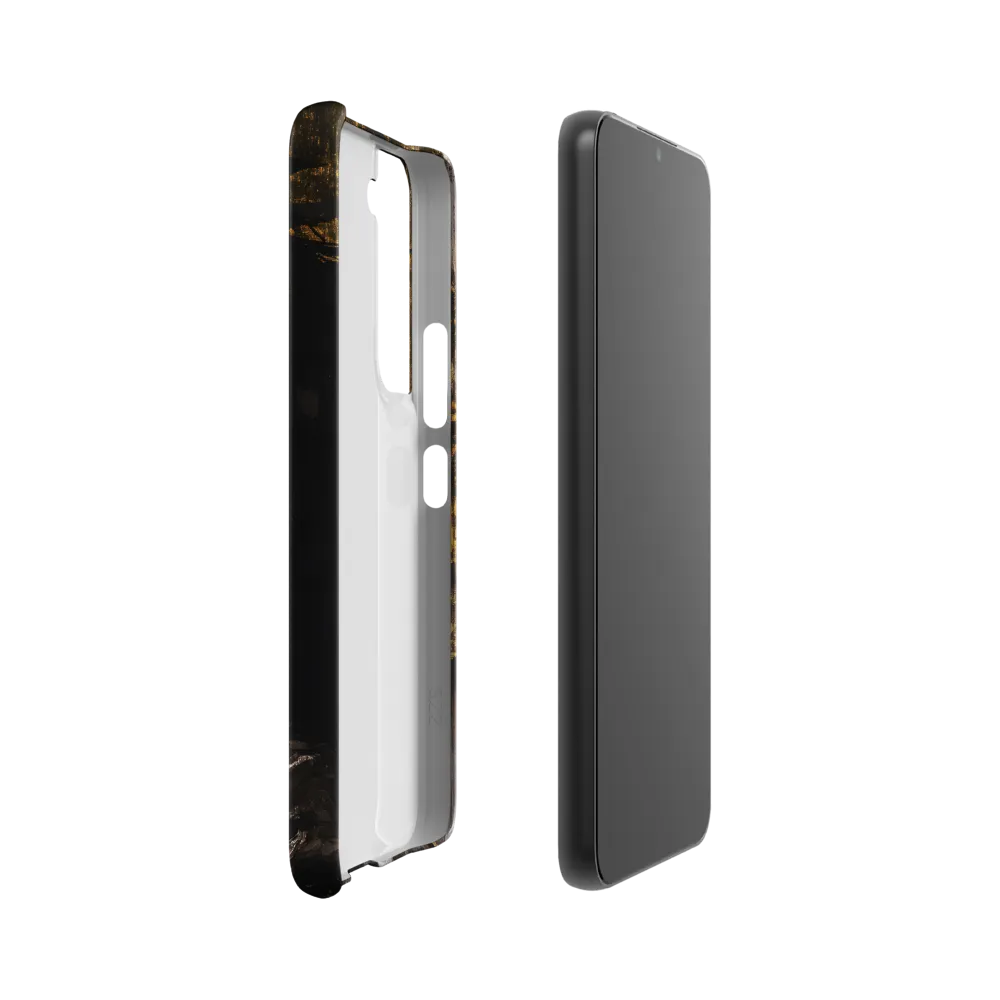 Golden Elegance: A Modern Profile Portrait