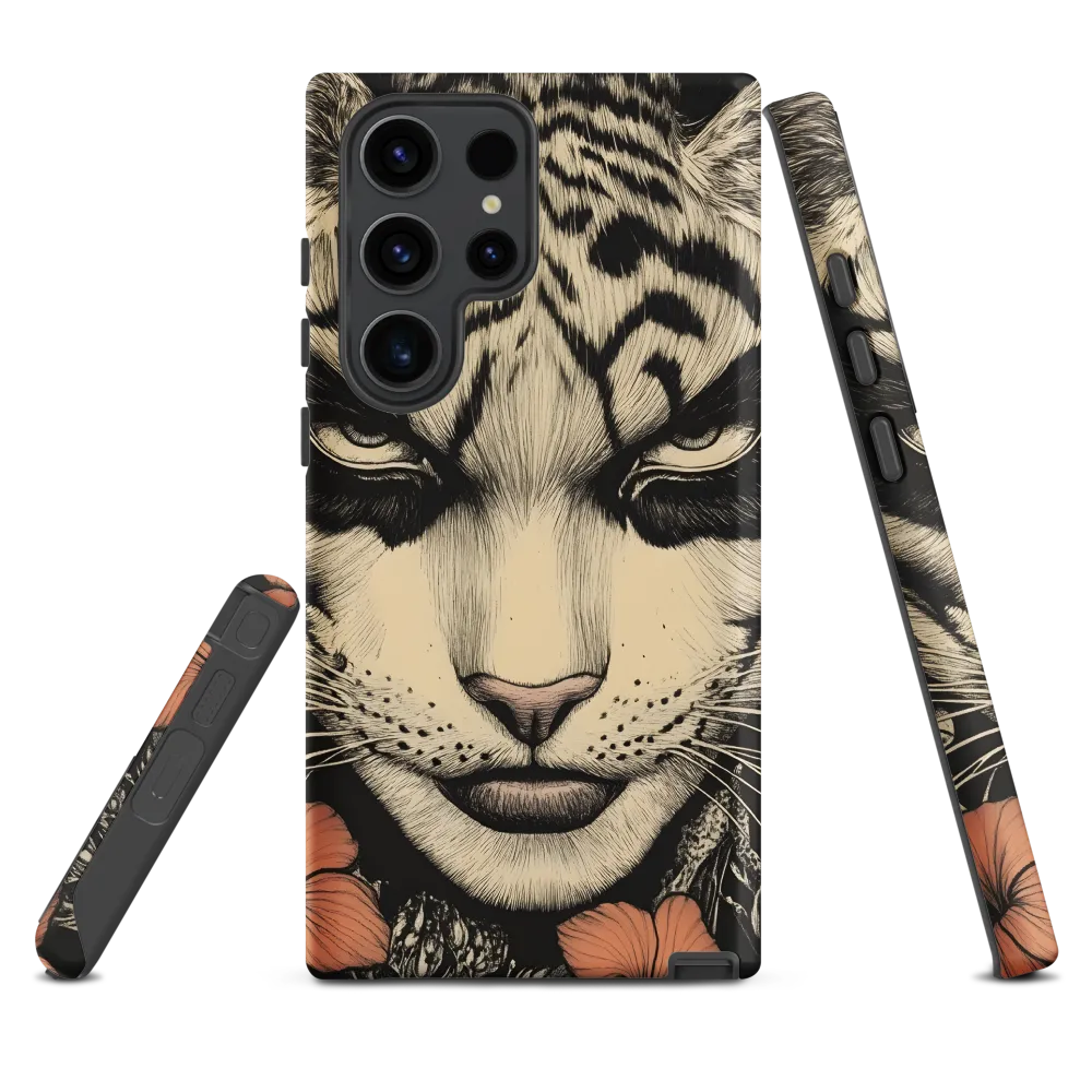 Feline Majesty: The Human-Leopard Connection | Phone Case |  S23 Ultra | Tough Case | Matte
