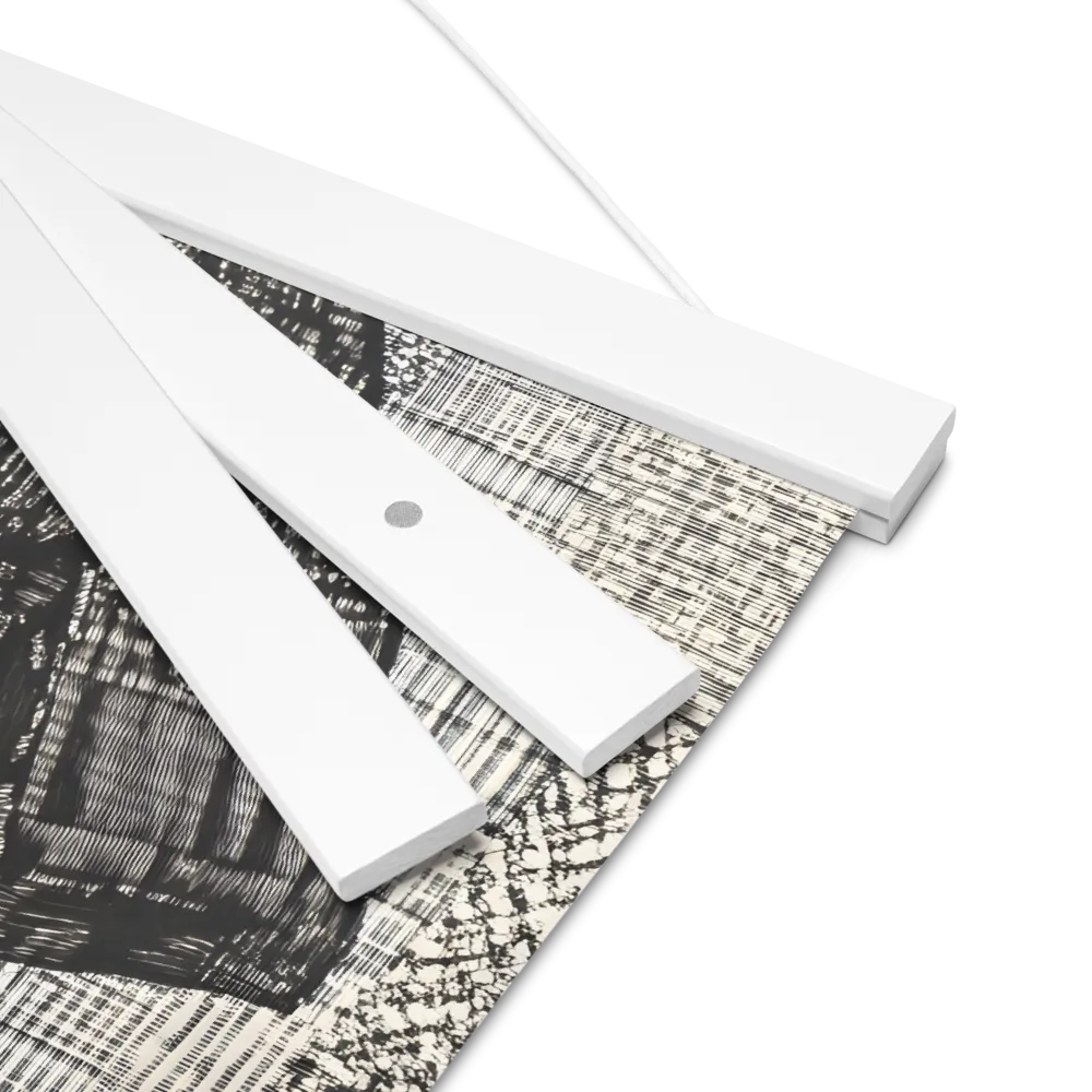 Urban Reflections: A Shopping Narrative | Poster With White Wood Hanger | 12″×12″