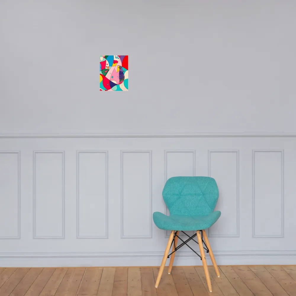 Playful Geometry in Color | Poster | 8″×10″