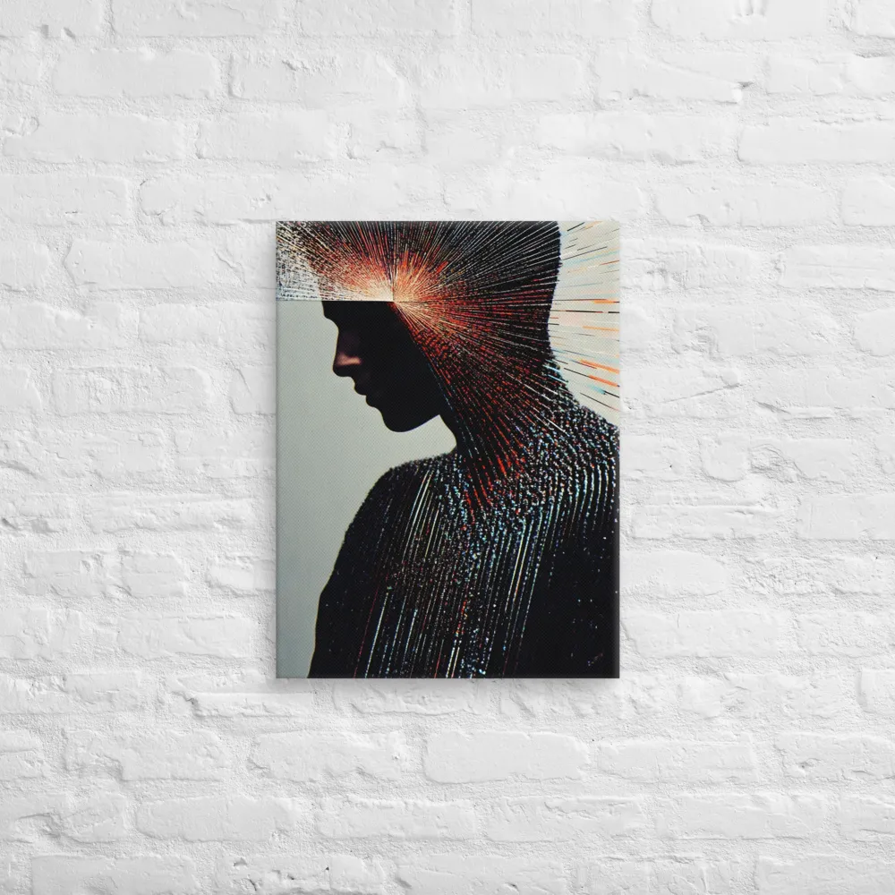 Radiant Reflection: An Abstract Journey of Thought | Canvas | 18″×24″