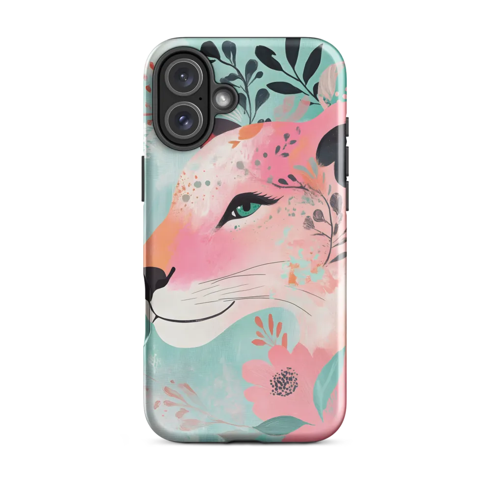 Whimsical Majesty: A Floral Lion
