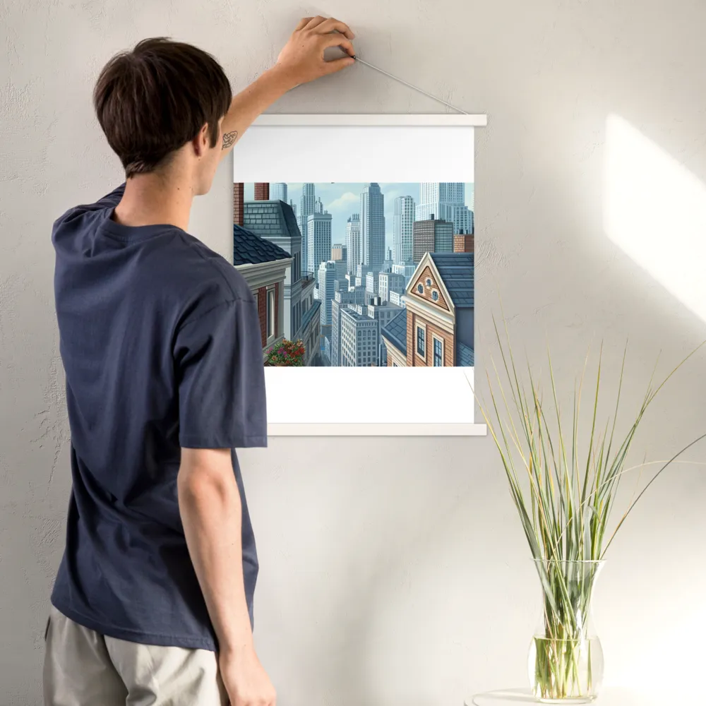 Urban Symphony | Poster With White Wood Hanger | 18″×24″