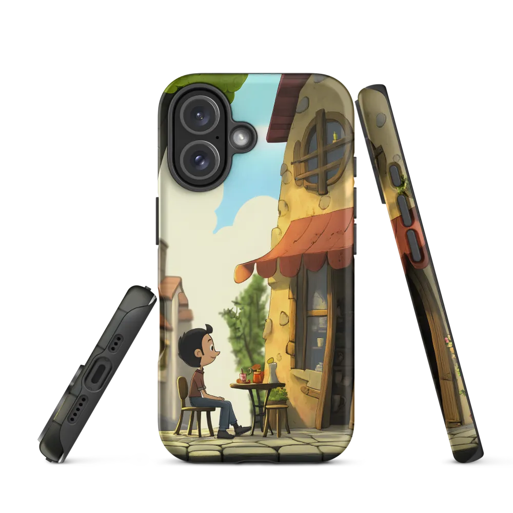 A Moment of Wonder at the Cafe | Phone Case