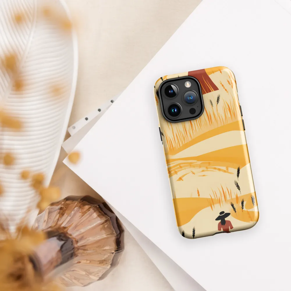 Embracing the Fields: A Floral Journey | Phone Case |  15 Pro Max | Tough Case | Glossy