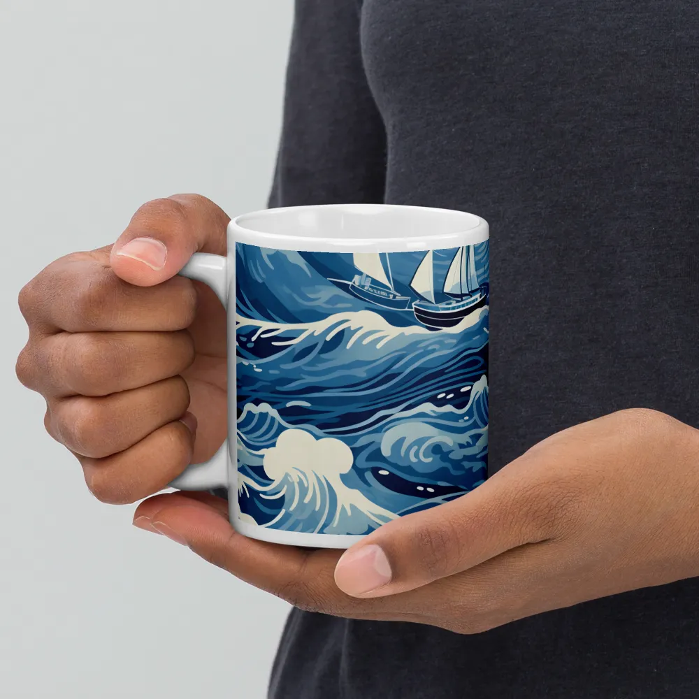 Nautical Dreams: Waves of Adventure | Mugs | Multiple Sizes & Colors