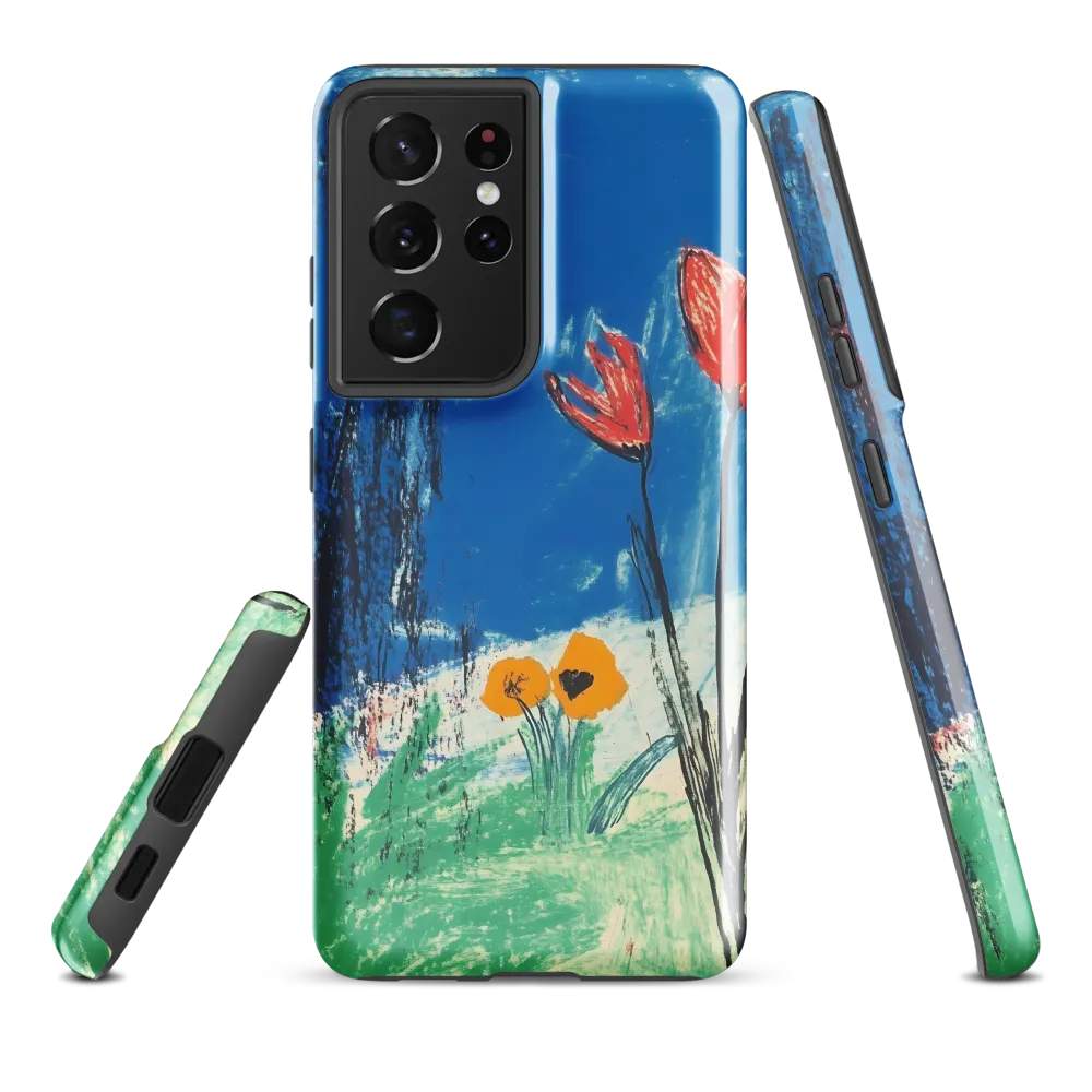 Joyful Blossoms in Blue