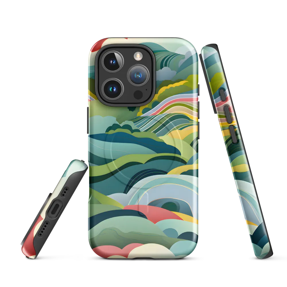 Waves of Serenity | Phone Case |  16 Pro | MagSafe® Tough Case | Glossy