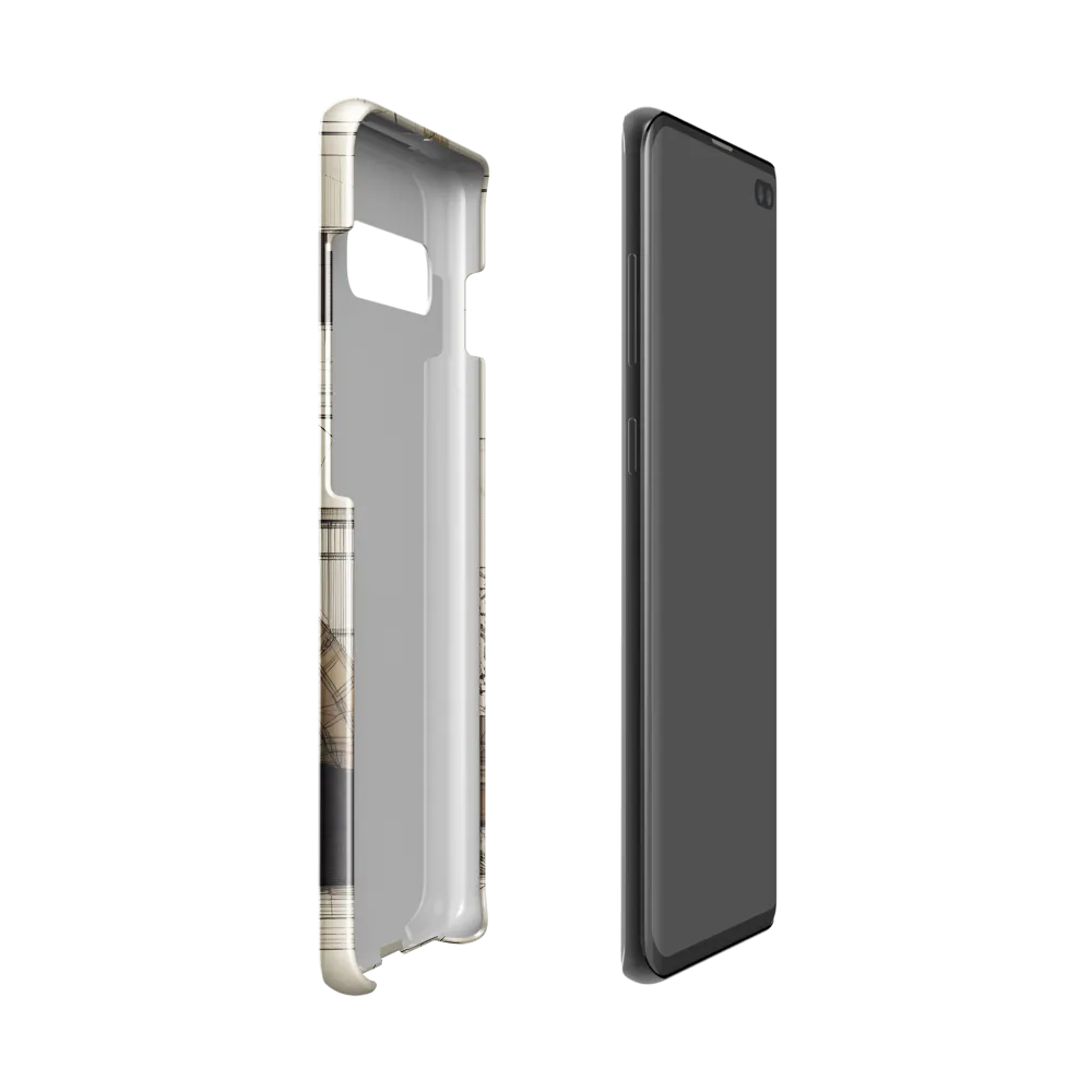Quiet Reflections in Line | Phone Case |  S10 | Snap Case | Glossy