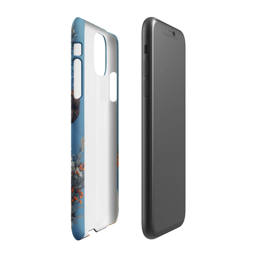 Floral Reverie: A Portrait of Serenity | Phone Case |  11 | Snap Case | Matte