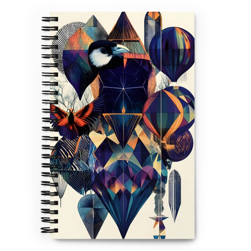 Geometric Harmonies | Spiral Notebook