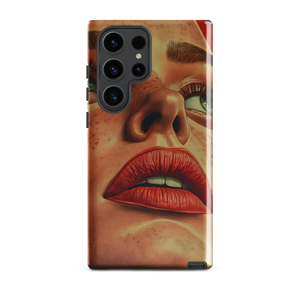 Red Intensity: A Portrait of Elegance