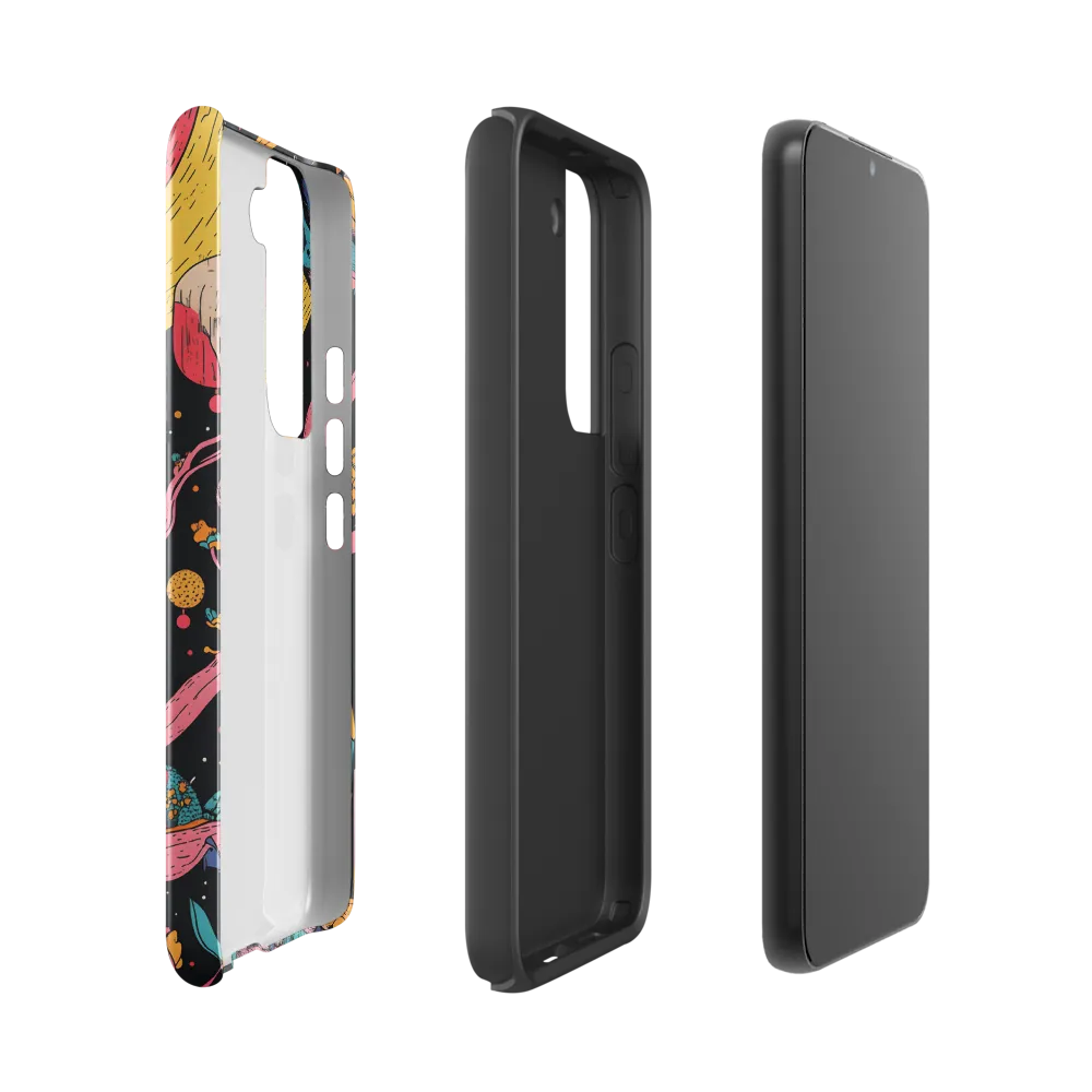 Whimsical Cosmic Owl | Phone Case |  S22 | Tough Case | Glossy