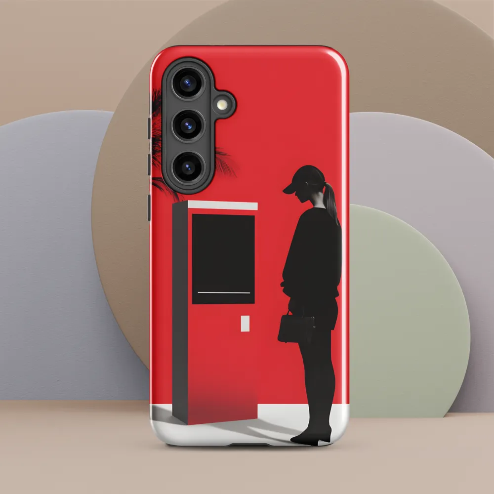 Contemplation in Red | Phone Case |  S24 Plus | Tough Case | Glossy
