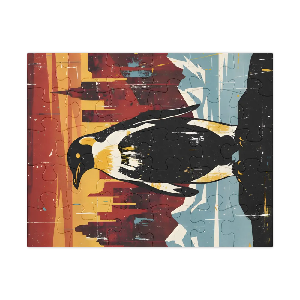 Urban Penguin 
 Jigsaw Puzzle in Tin Box