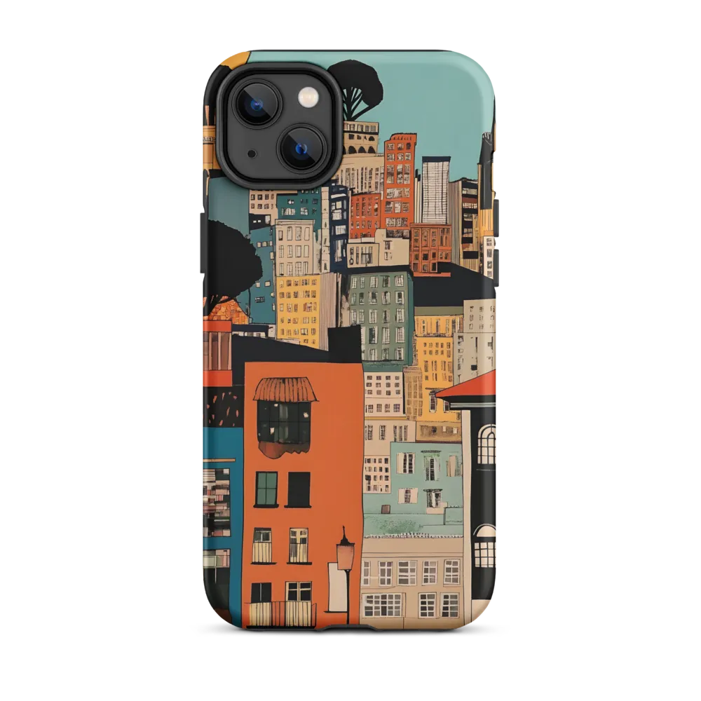 Urban Fusion: A Colorful Cityscape