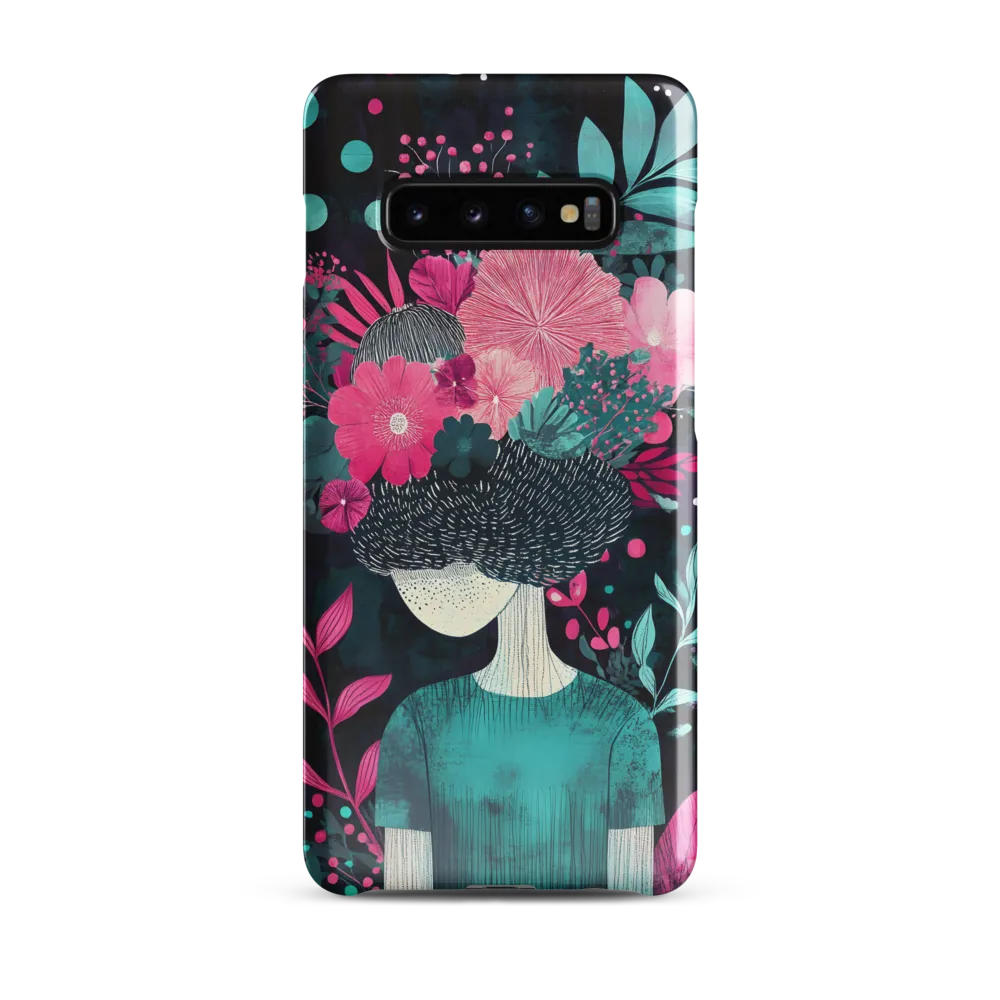 Floral Harmony: A Portrait of Serenity | Phone Case |  S10 Plus | Snap Case | Glossy