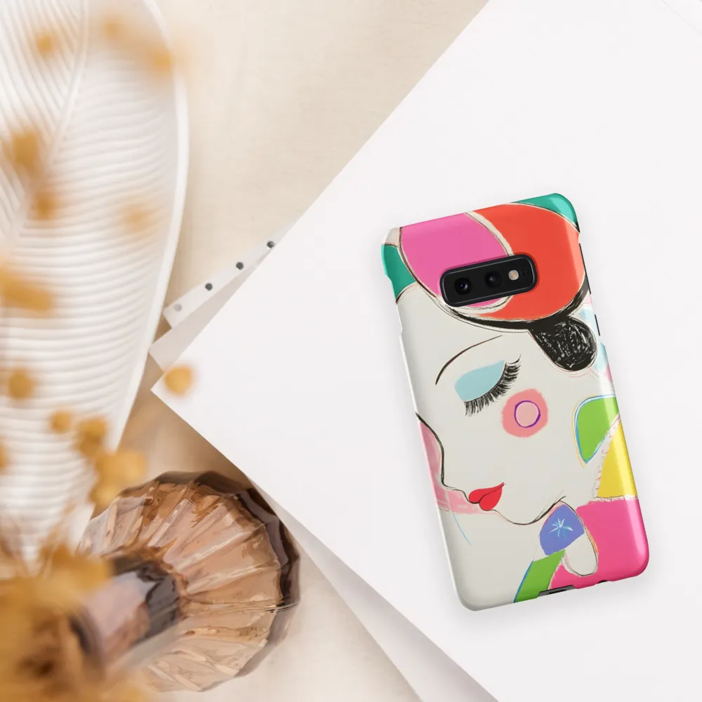Whimsical Portrait in Colorful Abstraction