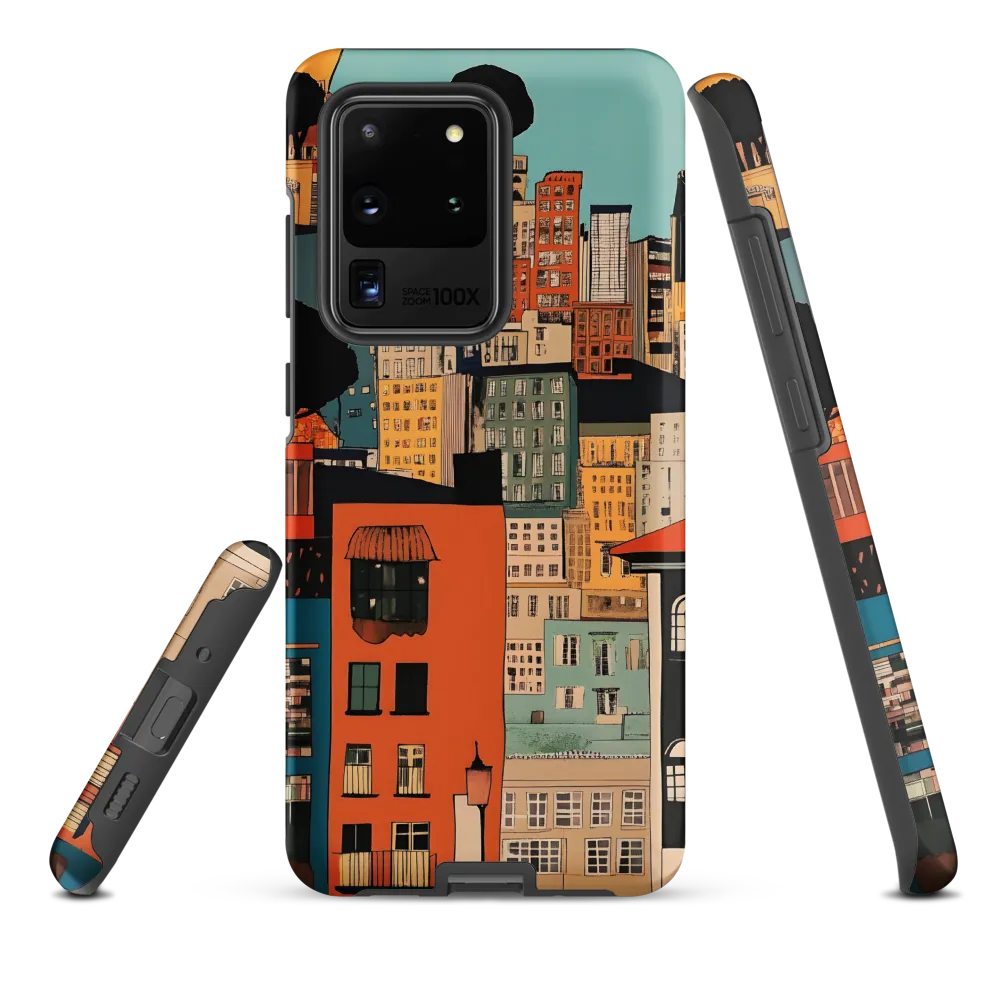 Urban Fusion: A Colorful Cityscape