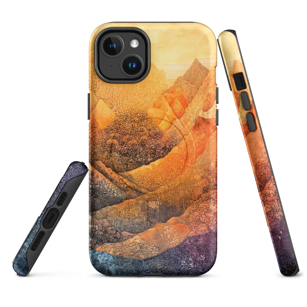 Serene Peaks of Color