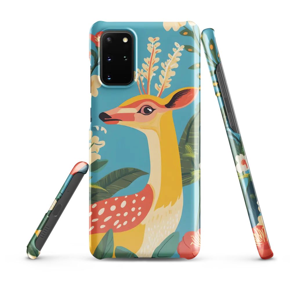 Serene Majesty: A Vibrant Deer Amidst Flora