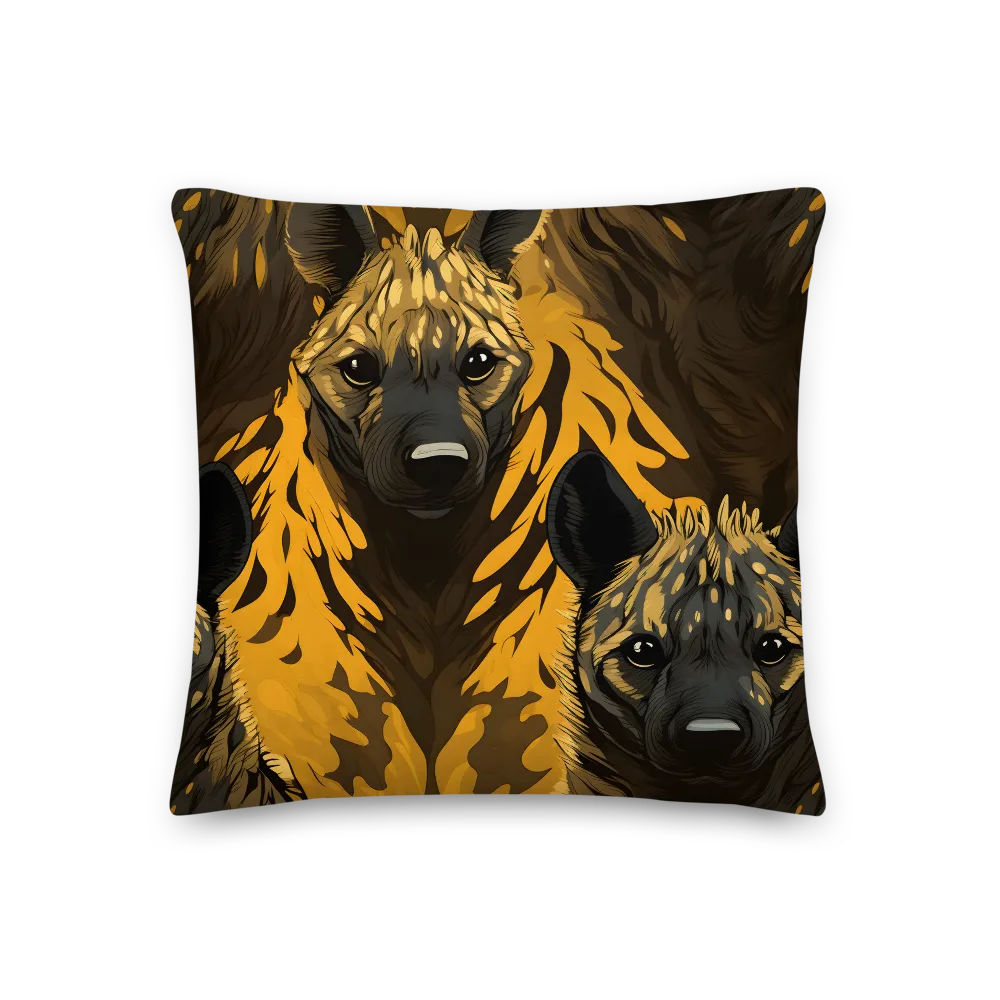 The Call of the Wild: Hyena Harmony | Pillow | 18″×18″