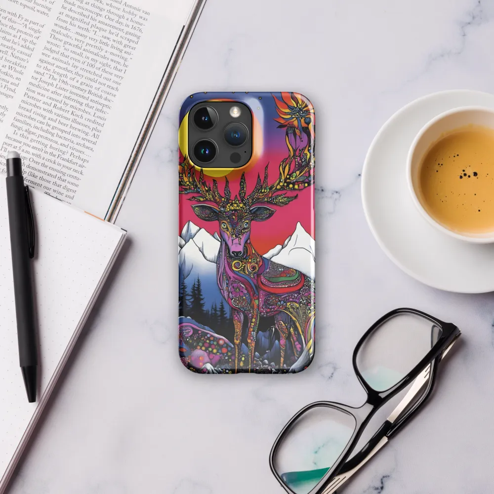 Mystical Majesty of the Psychedelic Deer | Phone Case |  16 Pro Max | Snap Case | Glossy