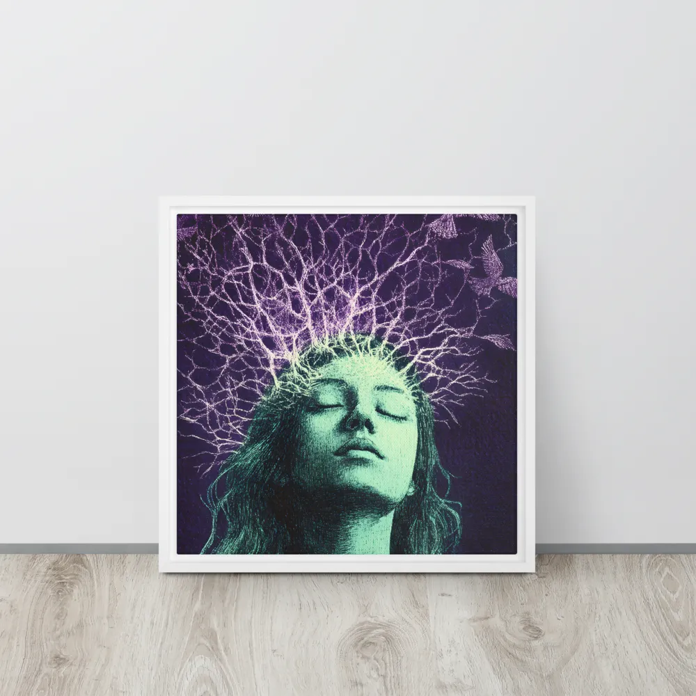 Whispers of Freedom | Canvas with White Frame | 16″×16″