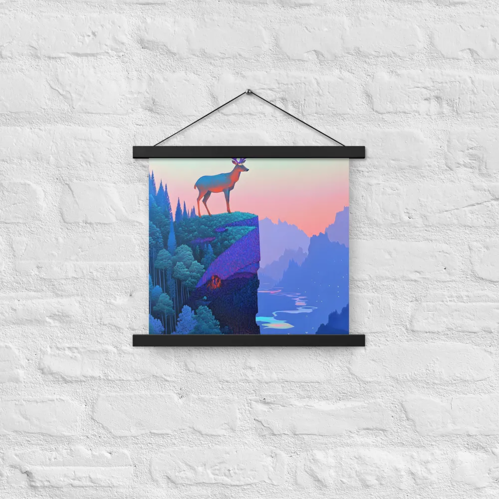Majestic Refuge | Poster With Black Wood Hanger | 14″×14″