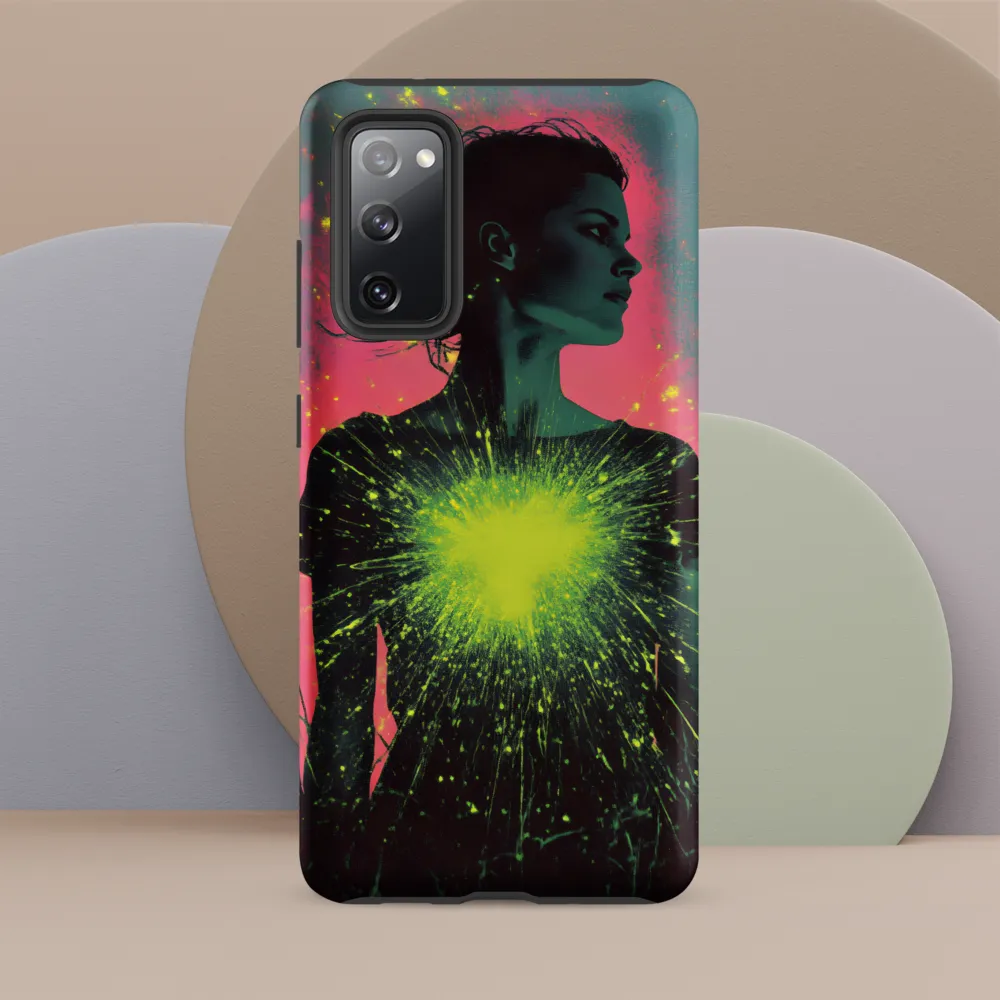 Cosmic Heart: A Surreal Portrait of Strength