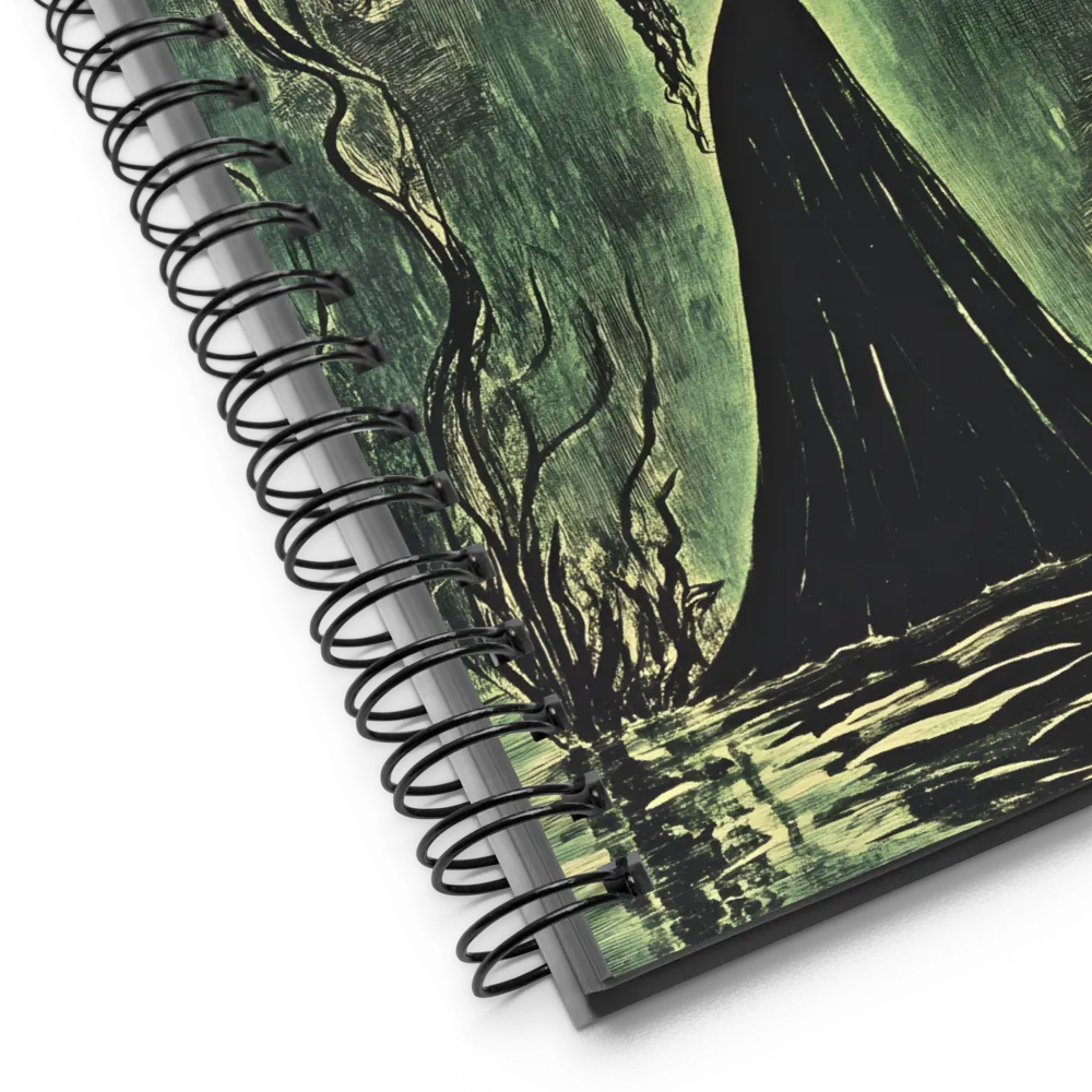 Moonlit Offering | Spiral Notebook