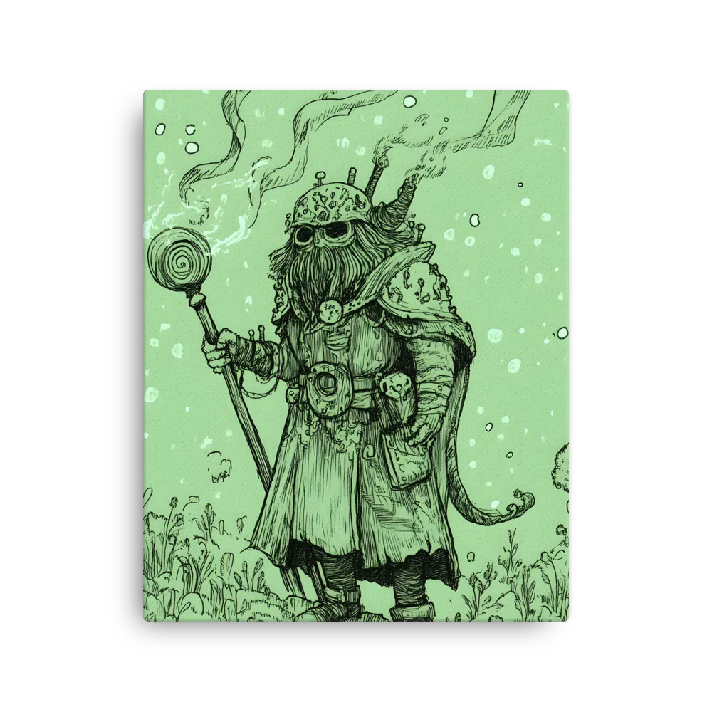The Enigmatic Wizard | Thin Canvas | 16″×20″