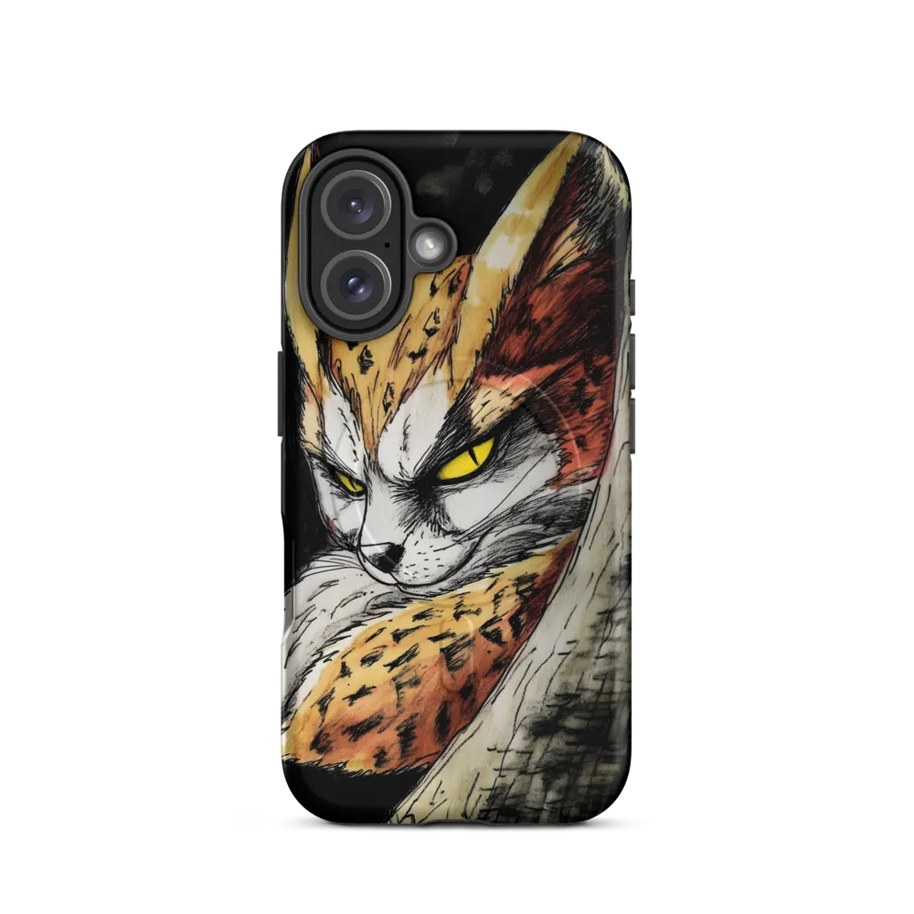 Fierce Gaze of the Wild Cat