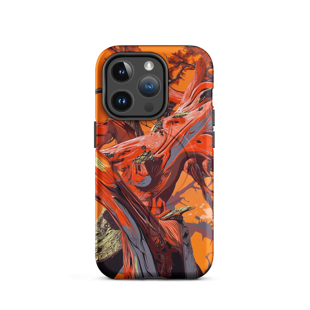 Life in Motion: An Abstract Tree | Phone Case |  14 Pro | MagSafe® Tough Case | Matte