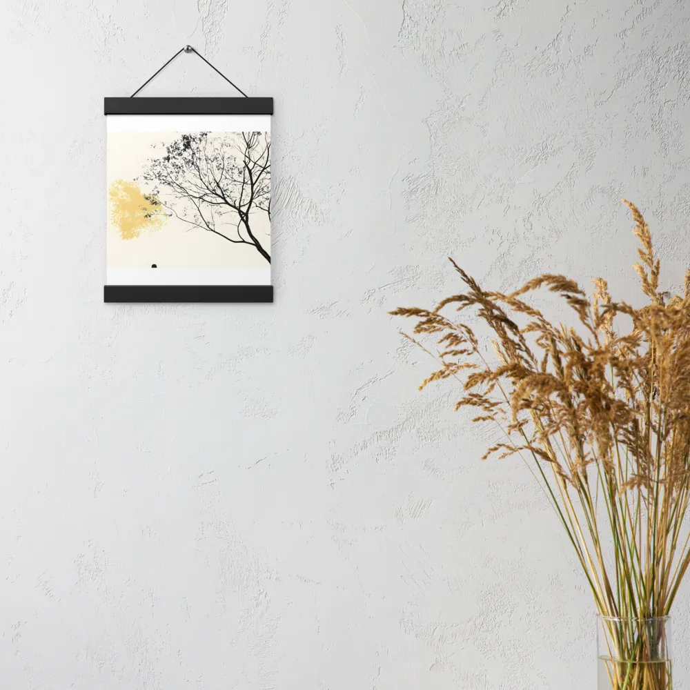 Whispers of Solitude | Poster With Black Wood Hanger | 8″×10″
