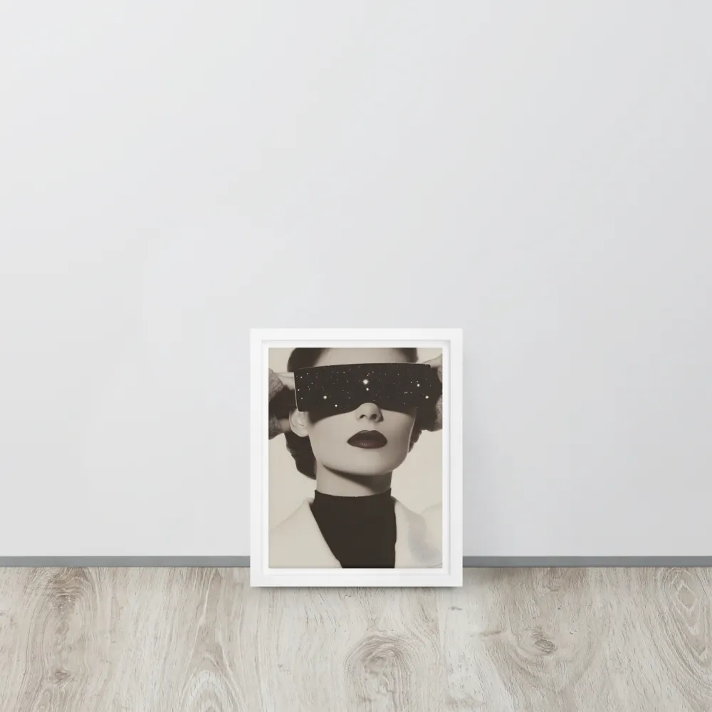 Celestial Elegance | Canvas with White Frame | 8″×10″