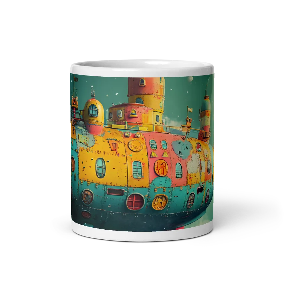 Submerged Dreams: A Whimsical Voyage | Mug with White inside | 11 oz