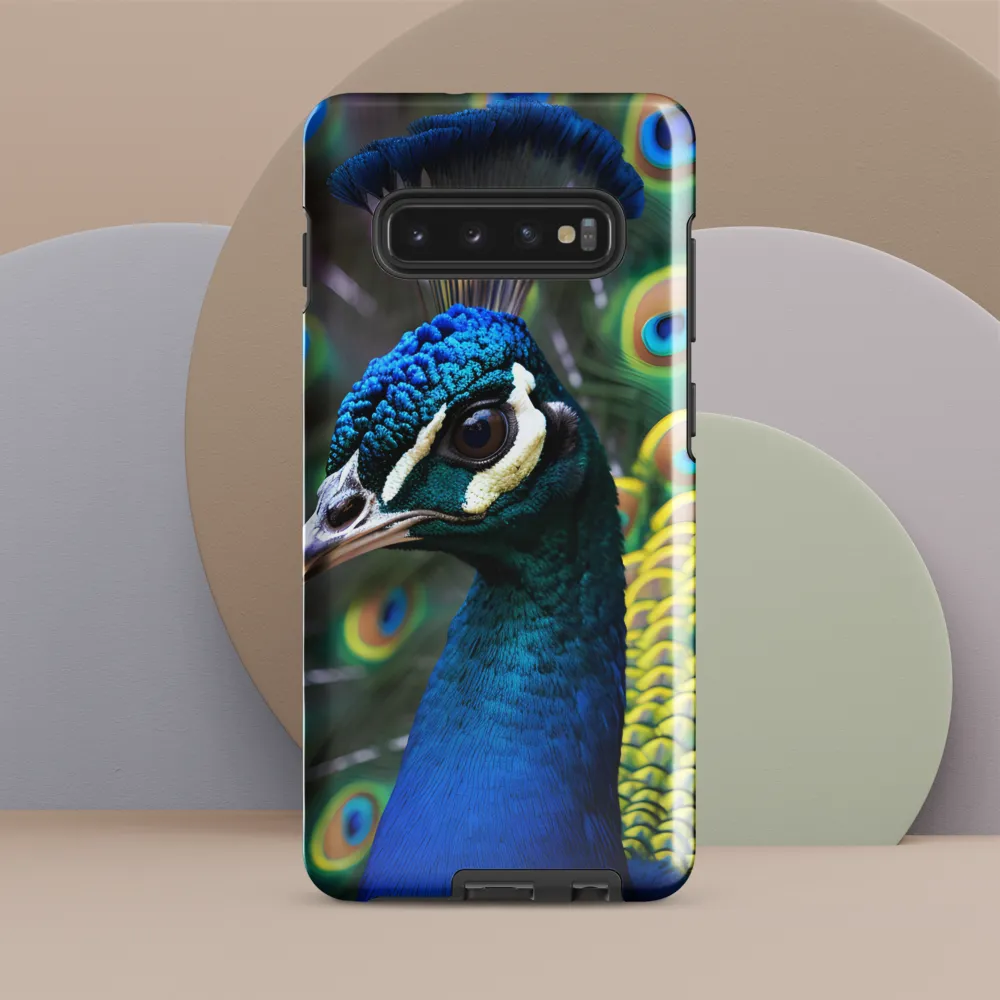 Regal Plumage: The Peacock's Splendor | Phone Case |  S10 Plus | Tough Case | Glossy