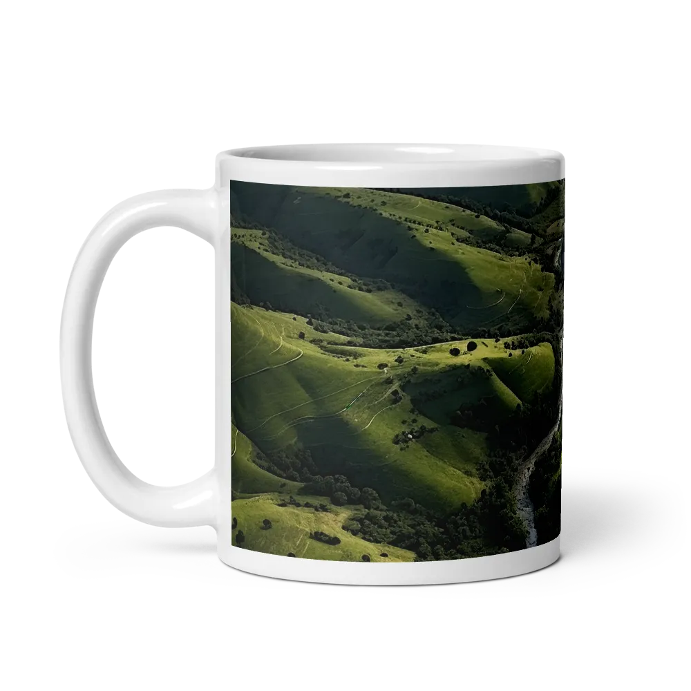 Tranquil Green Valleys | Mug with White inside | 11 oz