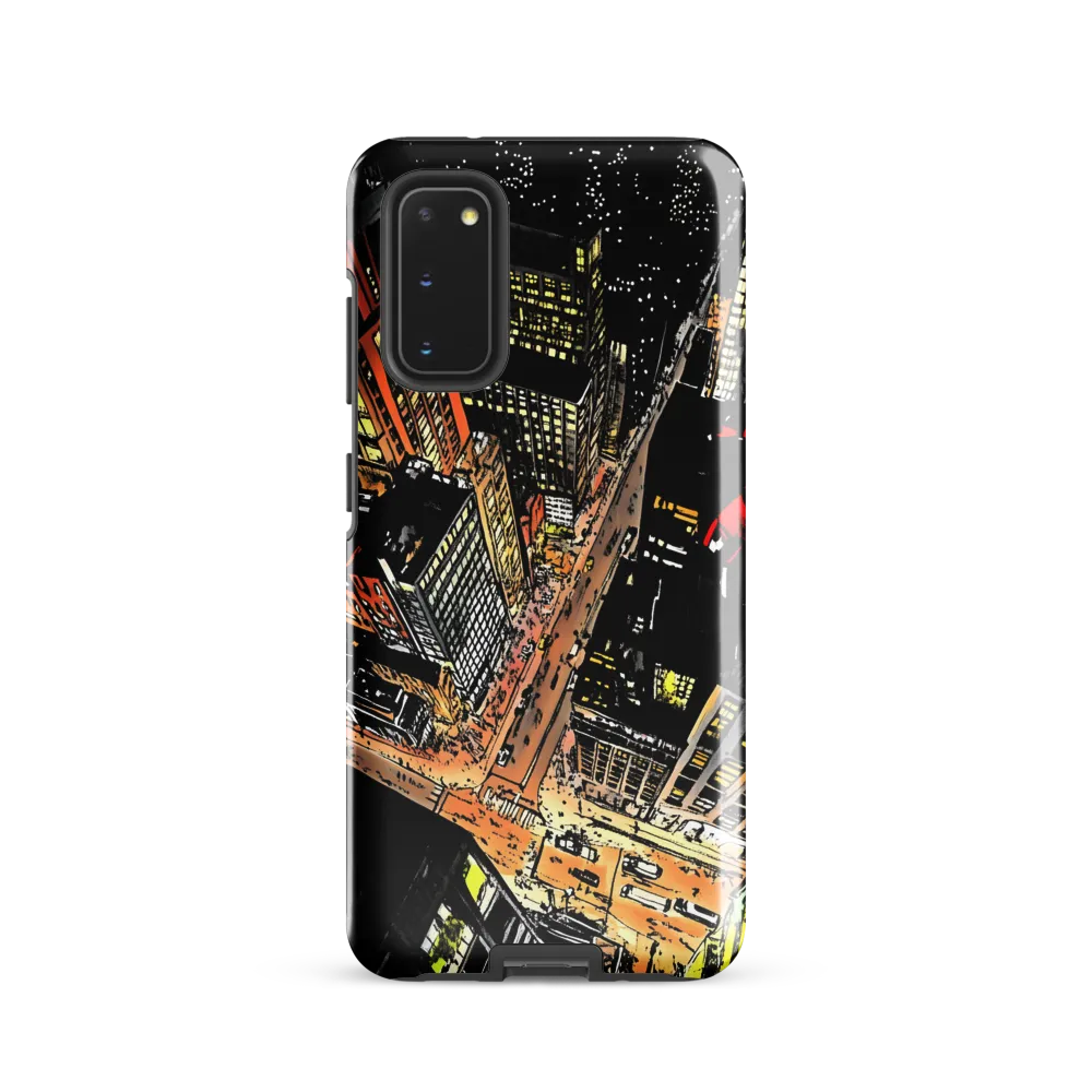 Urban Nightscape: A Bird's-eye View