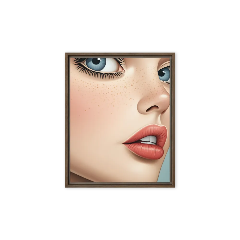 Intriguing Elegance | Canvas with Brown Frame | 8″×10″