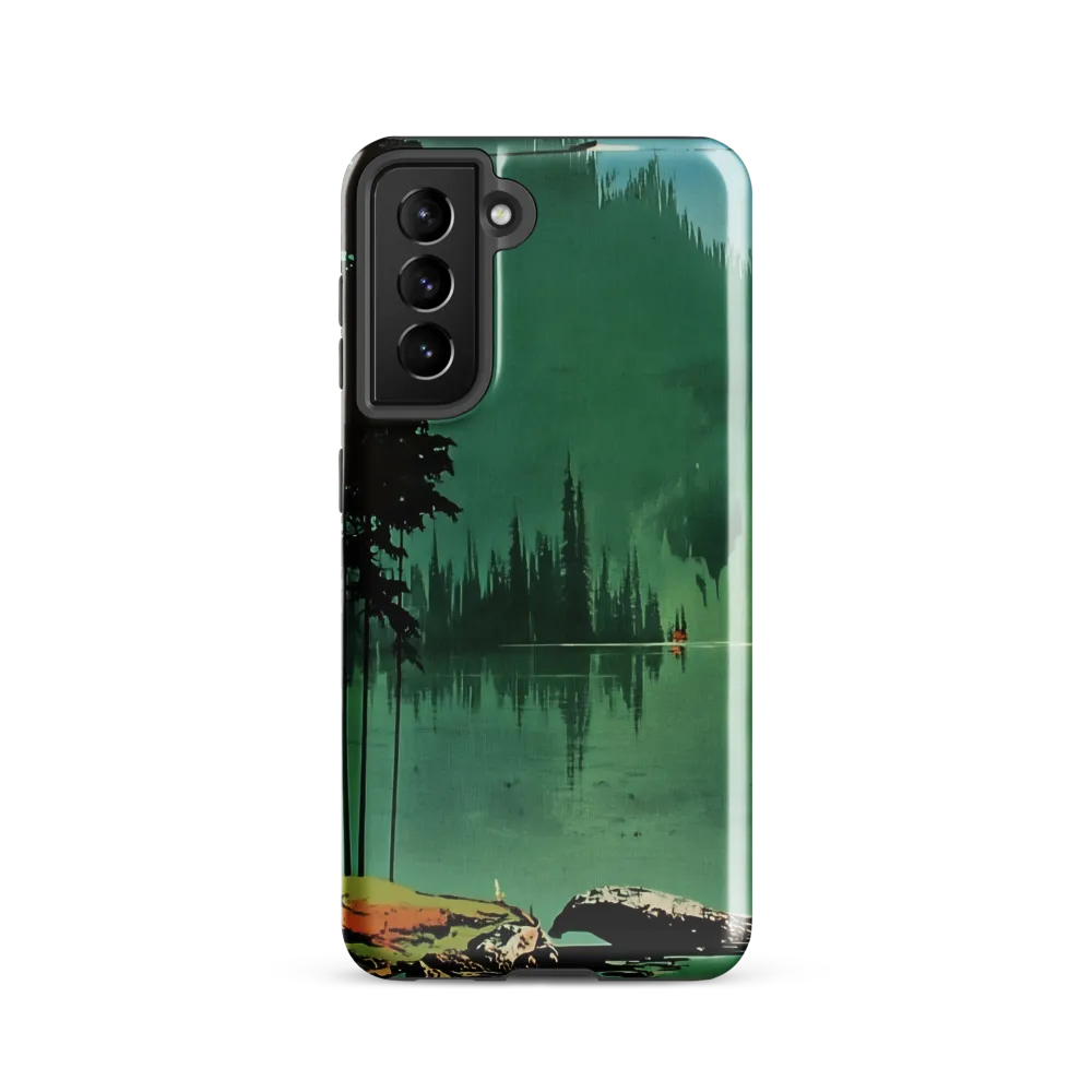 Serenity Reflected: A Tranquil Lake Scene