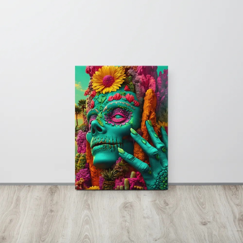 Ethereal Skull Garden | Canvas | 18″×24″