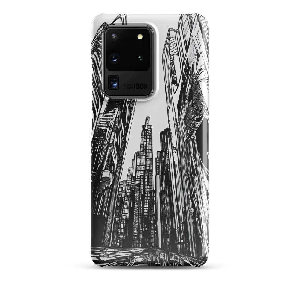 Urban Echoes: A Line Art Journey